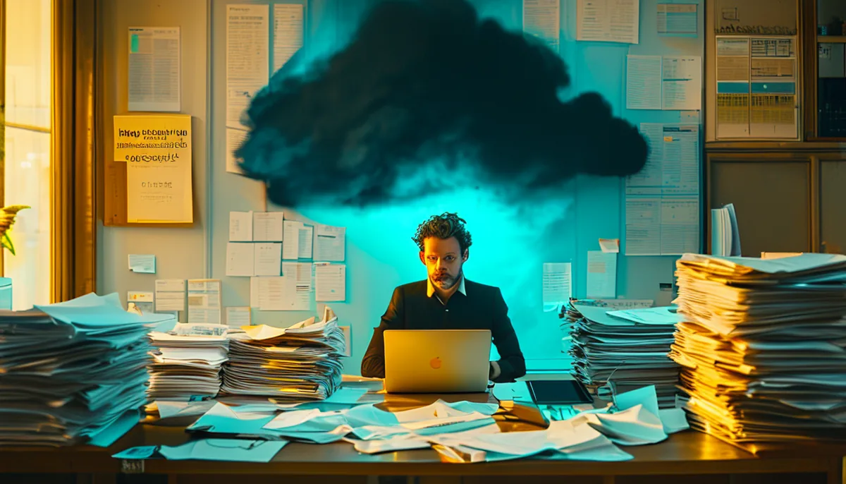 Un poste de travail organisé, la check-list au mur, le cloud lointain reste dehors